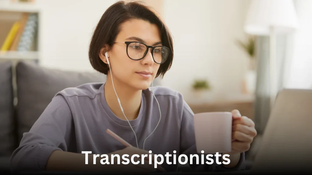 transcriptionists typing jobs from home